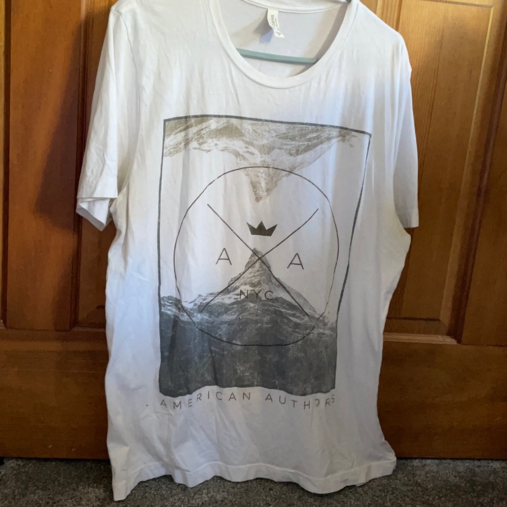 Unisex White American Authors Band T-Shirt